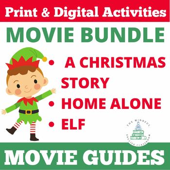 Preview of Holiday Movie Guides BUNDLE | A Christmas Story | Elf | Home Alone