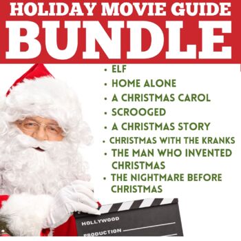Preview of Holiday Movie Guides MEGA BUNDLE | A Christmas Carol | Elf | Home Alone 