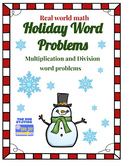 Holiday Multiplication and division word problems