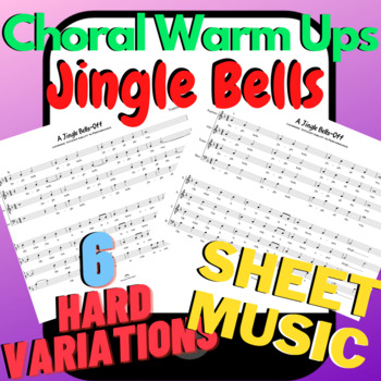 Preview of Holiday Music Lesson Choral Warm Ups | Jingle Bells FUN & CHALLENGING!
