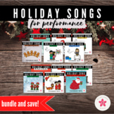 Holiday Music Performance Songs for Elementary - Bundle!