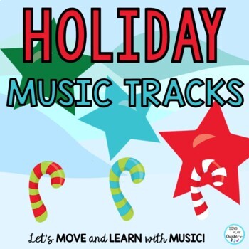 Preview of Holiday Brain Break, Music and Movement Instrumental Background Music Tracks