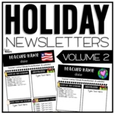 Holiday Newsletters
