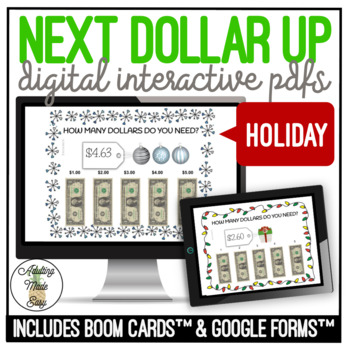 Preview of Holiday Next Dollar Up How Many Dollars Do I Need? Digital Activity
