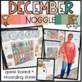 Holiday Noggle // December Numbers Board Game
