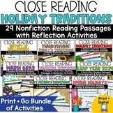 Holiday Reading Comprehension Passages Activities Workshee