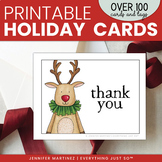 Holiday Thank You and Christmas Note Cards for Students St