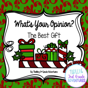 Preview of Holiday Opinion Writing- Digital and Printable