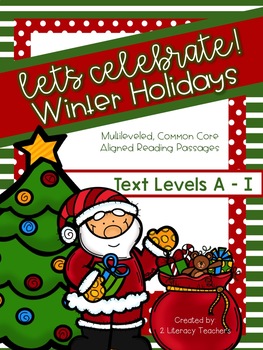 Preview of Holiday Passages: CCSS Aligned Leveled Passages & Activities A - I BUNDLE