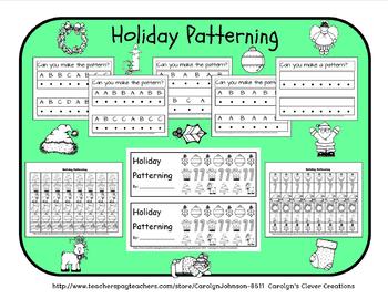 Preview of Holiday Patterning