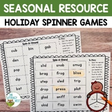 Literacy Games: Phonics Spinner | FREEBIE Holiday Activity