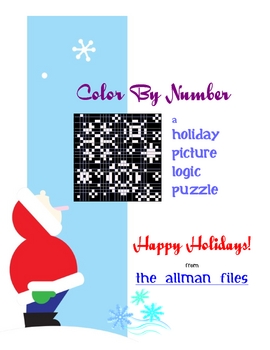 Preview of Holiday Picture Logic Puzzle: Color By Number