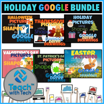 Preview of Holiday Pictures Bundle using Shapes in Google Drive