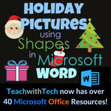 Christmas Pictures using Shapes in Microsoft Word