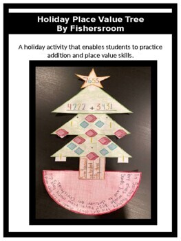 Preview of Holiday Place Value Tree