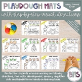 Holiday Playdough Mats with Step-by-Step Visual Directions