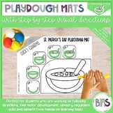 Holiday Playdough Mats with Step-by-Step Visual Directions