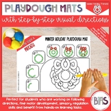 Holiday Playdough Mats with Step-by-Step Visual Directions