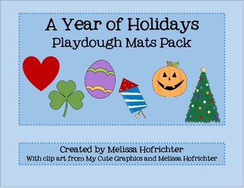 Holiday Playdough Pack by Preschool Unplugged