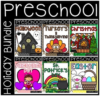 Preview of Holiday Preschool Bundle