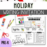 Holiday Preschool Writing Invitations for the Writing Center