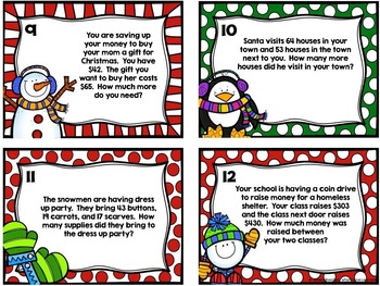 Holiday Problem Solving :: Two-digit addition & subtraction | TpT