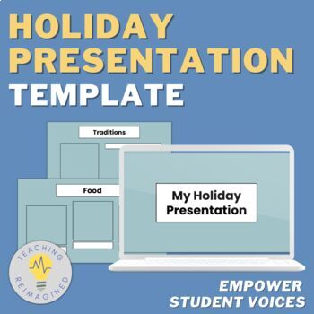 Preview of Holiday Project Google Slide Template | Christmas, Kwanzaa, Hanukkah, New Year