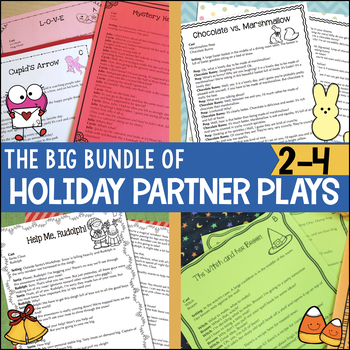 Holiday Reader's Theater Script Bundle: 20 Partner Plays for Two Readers