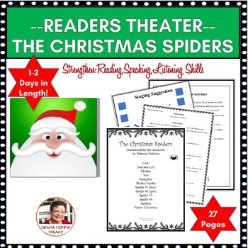 Preview of Holiday Reader’s Theater Script The Christmas Spiders  Folk Tale
