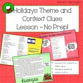 Holiday Christmas Theme and Context Clues Lesson - NO PREP