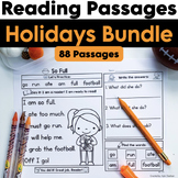 Holiday Reading Passages GROWING Bundle | Year-round