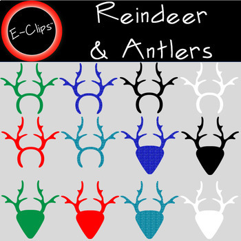 white reindeer antlers headband