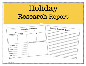 Preview of Holiday Research Report