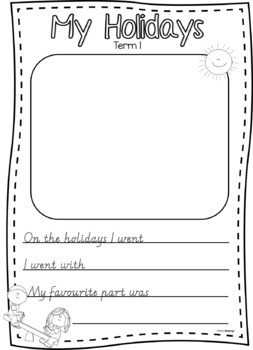 holiday retellrecount writing template by pencil and stamp tpt