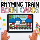 Holiday Rhyming Train BOOM Cards | Digital Task Cards for 