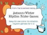 Autumn and Winter Rhythm Folder Games