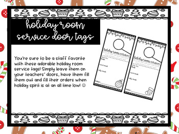 Preview of Holiday Room Service Door Tags