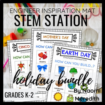 Preview of Holiday STEM Activities Bundle | Engineer Inspiration | Printable & Digital