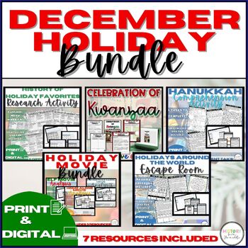Preview of Holiday SUPER Bundle for December - Print and Digital