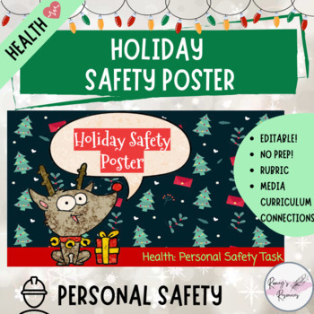 Preview of Holiday Safety Poster - Personal Safety Health Task