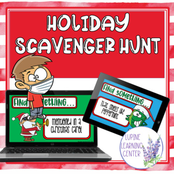 Preview of Holiday Scavenger Hunt Digital or in person game