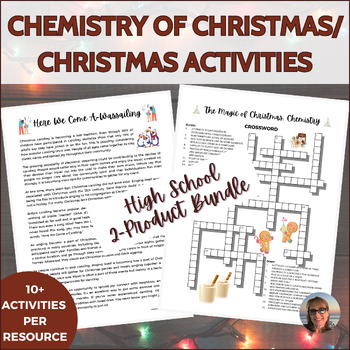 Preview of Holiday Science Sub Plans High School Chemistry of Chrismas/Christmas Bundle