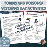 Holiday Science Sub Plans Middle School Toxins and Poisons