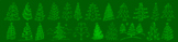 Holiday Season Google Banner - Xmas Trees