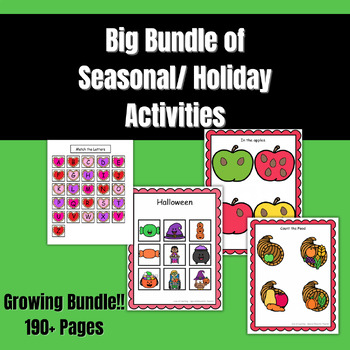 Preview of Holiday/ Seasonal Activities Bundle (GROWING!!!)