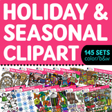 Holiday & Seasonal Mega Clipart Bundle - Winter, Spring, S