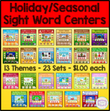 Holiday/Seasonal Sight Word Centers Bundle