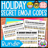 Holiday Secret Emoji Code BUNDLE with Halloween Crack the 