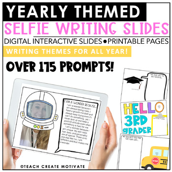 Themed Selfie Writing Pages (Digital and Print)