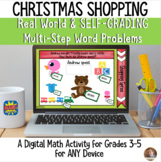 Holiday Shopping DIGITAL Multi-Step Word Problem Activity